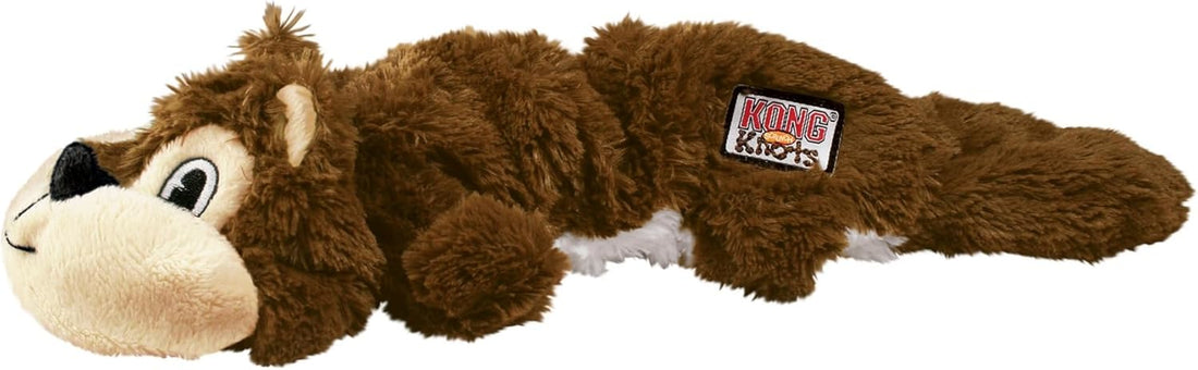 KONG Scrunch Knots Plush Dog Toy with Knotted Rope