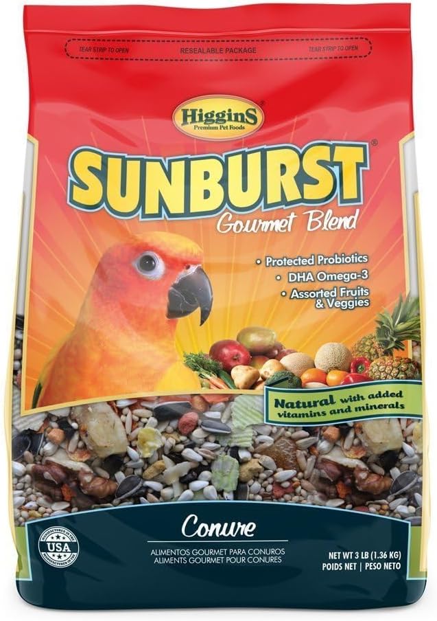 Higgins Premium Pet Foods Hig Sunburst Conure 3lb, Large