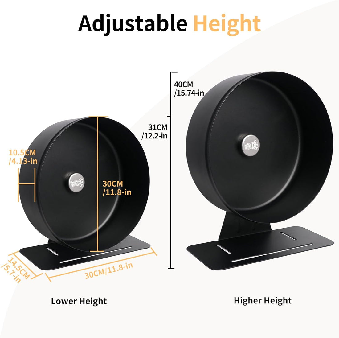11.8" Aluminum Alloy Silent Hamster Exercise Wheel