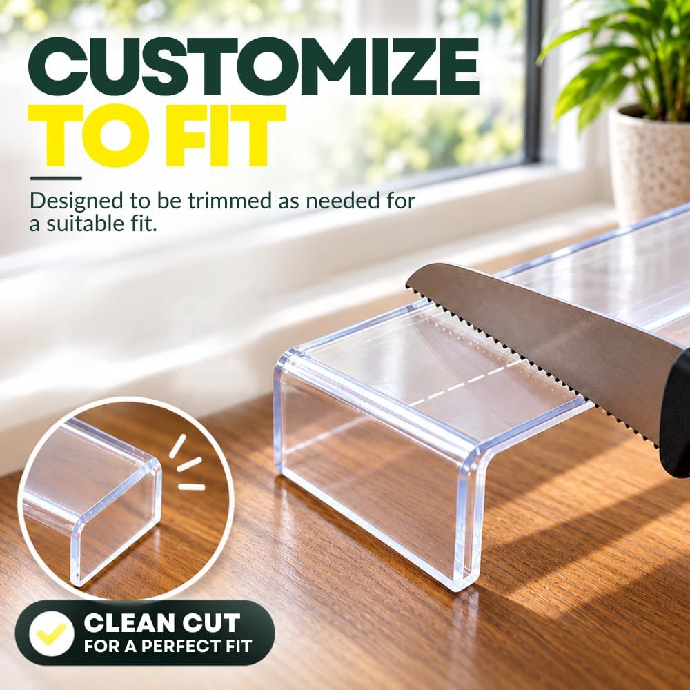 CLAWGUARD Window Sill Protector for Dogs and Cats, Clear, 35.5x3.25 in