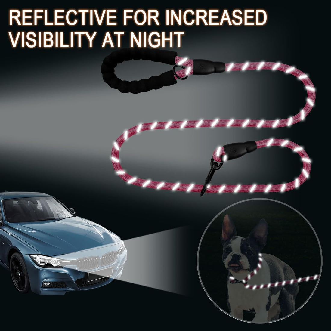 BARKBAY Dog Leashes for Large Dogs Heavy Duty Dog Leash 4/5/6 FT