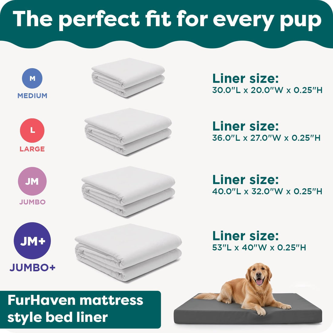 FurHaven Dog Bed Liner for Large Dogs