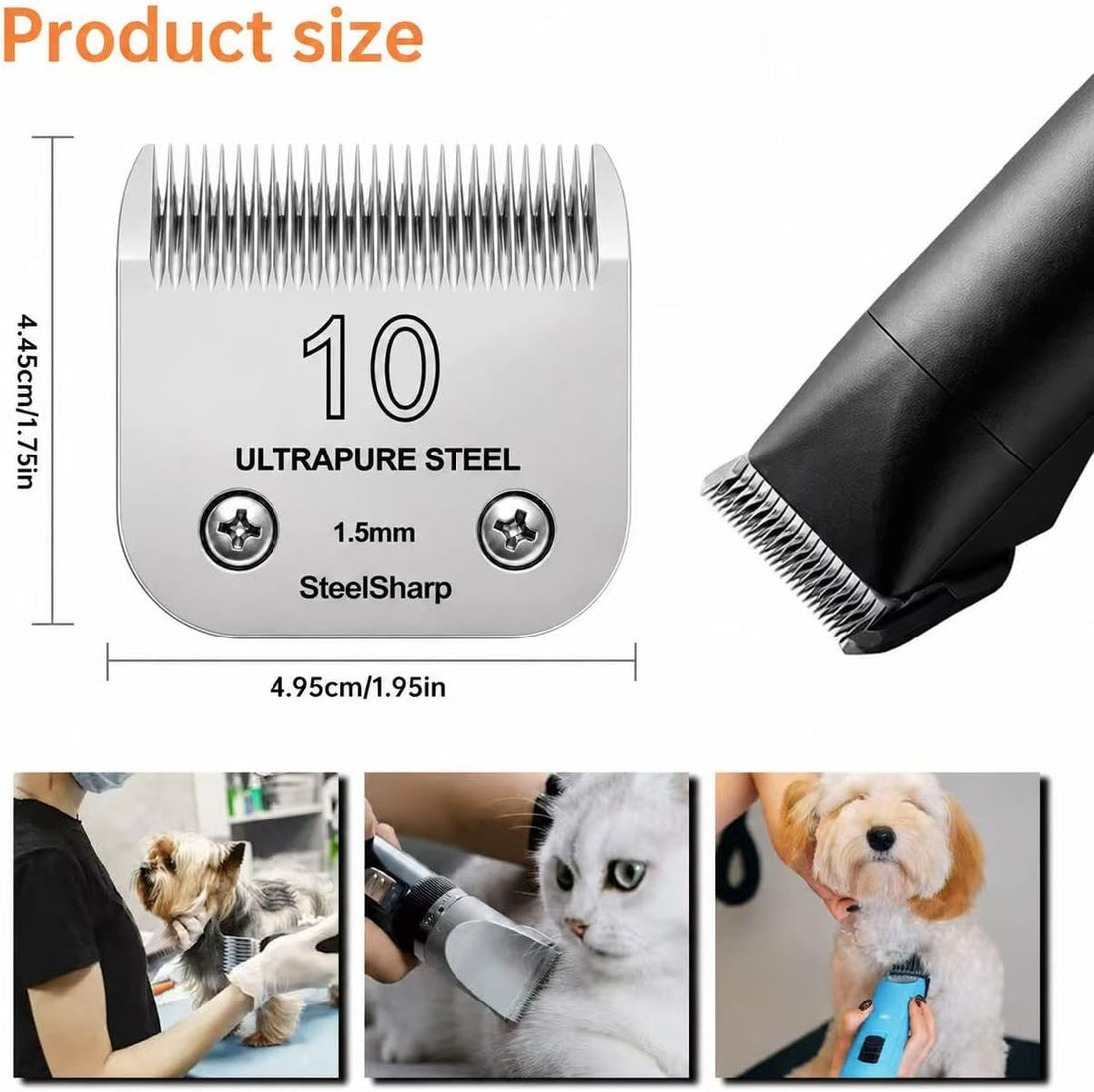 10# Clipper Blades Pet Grooming Clipper Replacement Blades