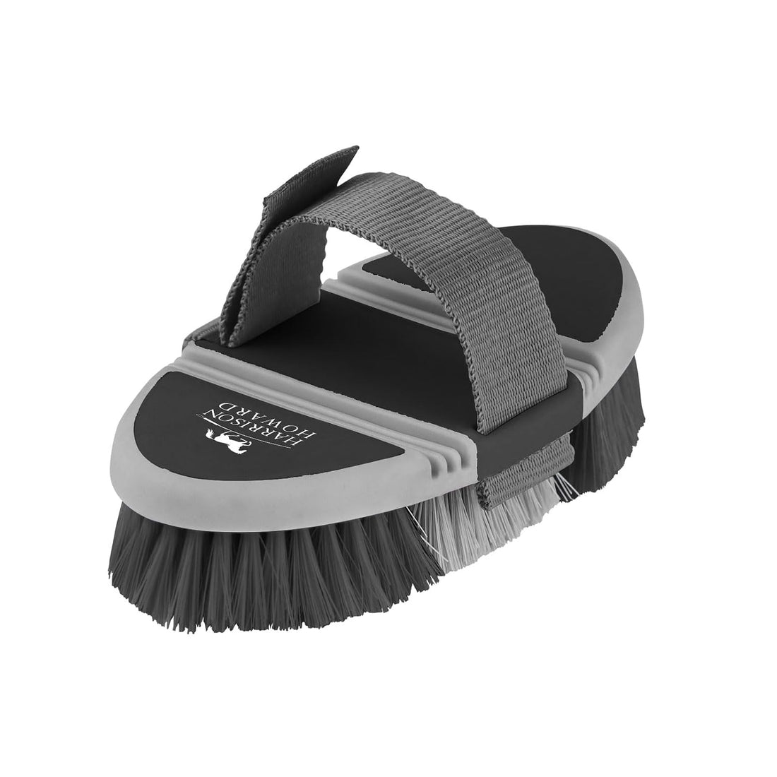 Harrison Howard Flexible Finish Horse Grooming Brush, Bendable Brush