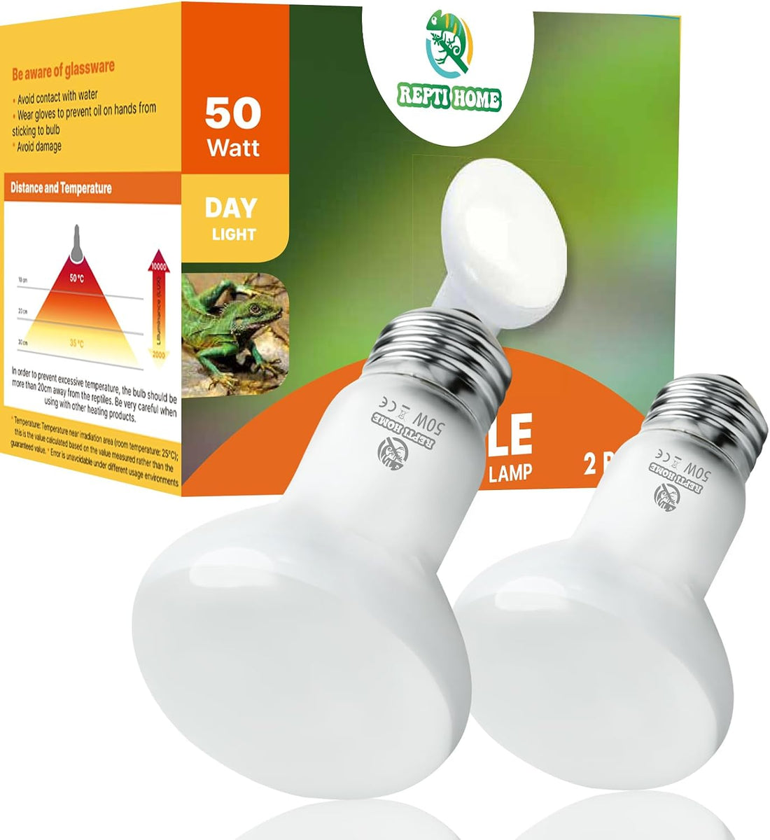 Reptile Heat Lamp Bulbs, Simulate Natural Sunlight Heat Light Bulb