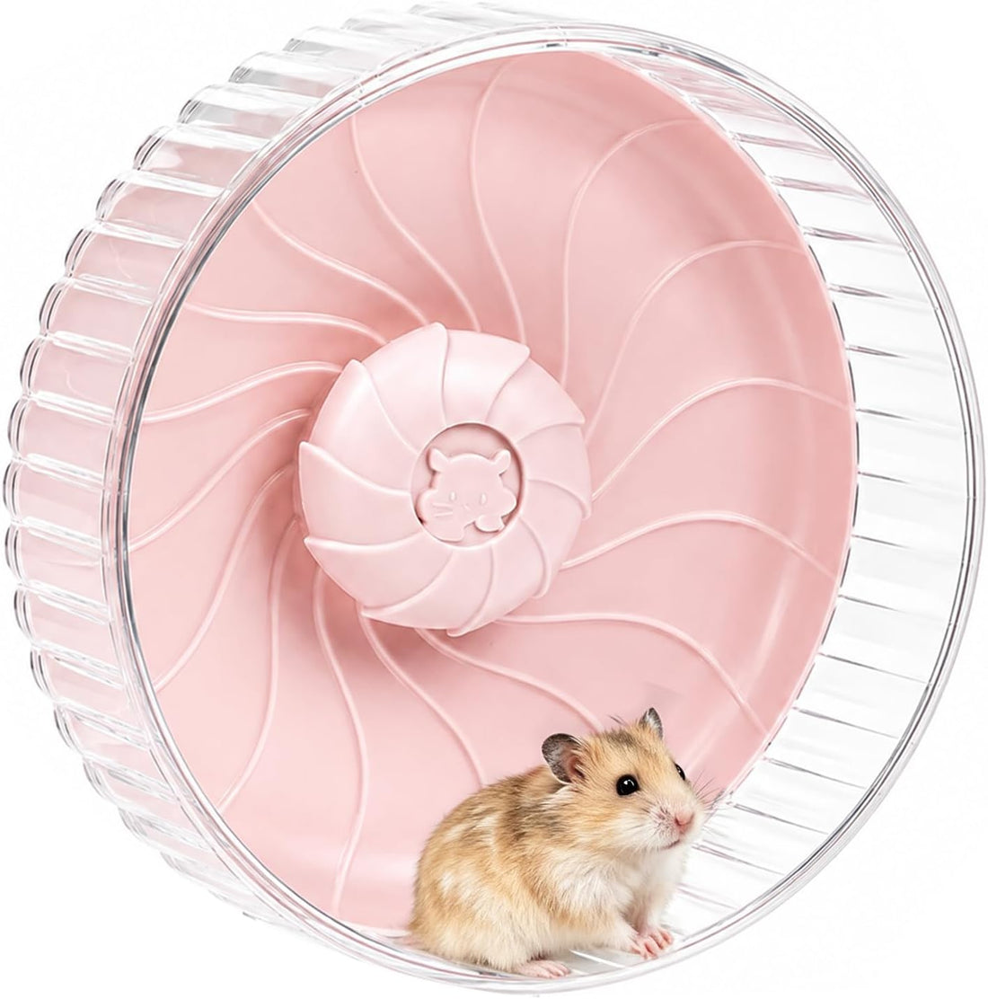 8 inch Silent Hamster Wheel, Stand-Free Cage Spinner, Blue