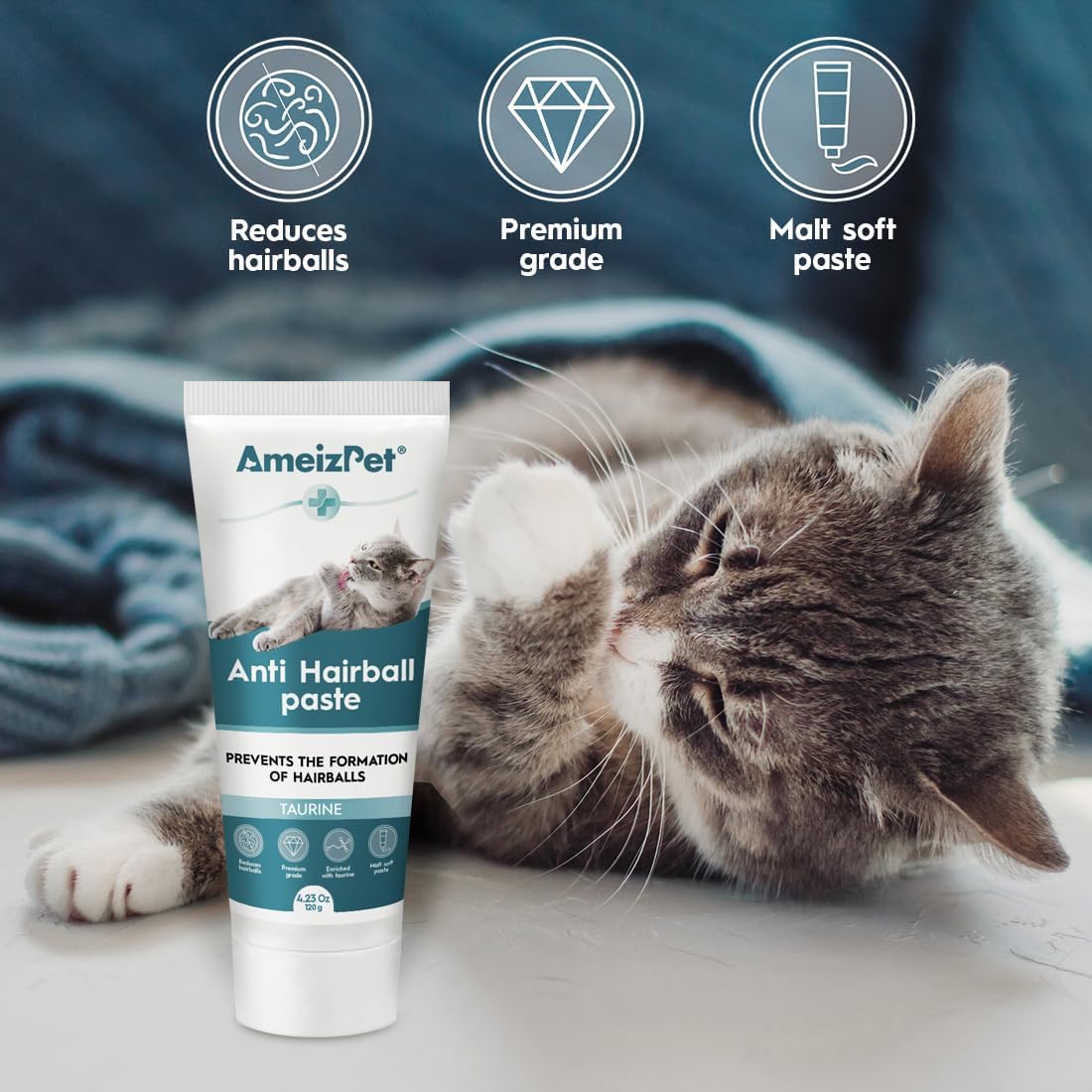 AmeizPet Hairball Remedy for Cats