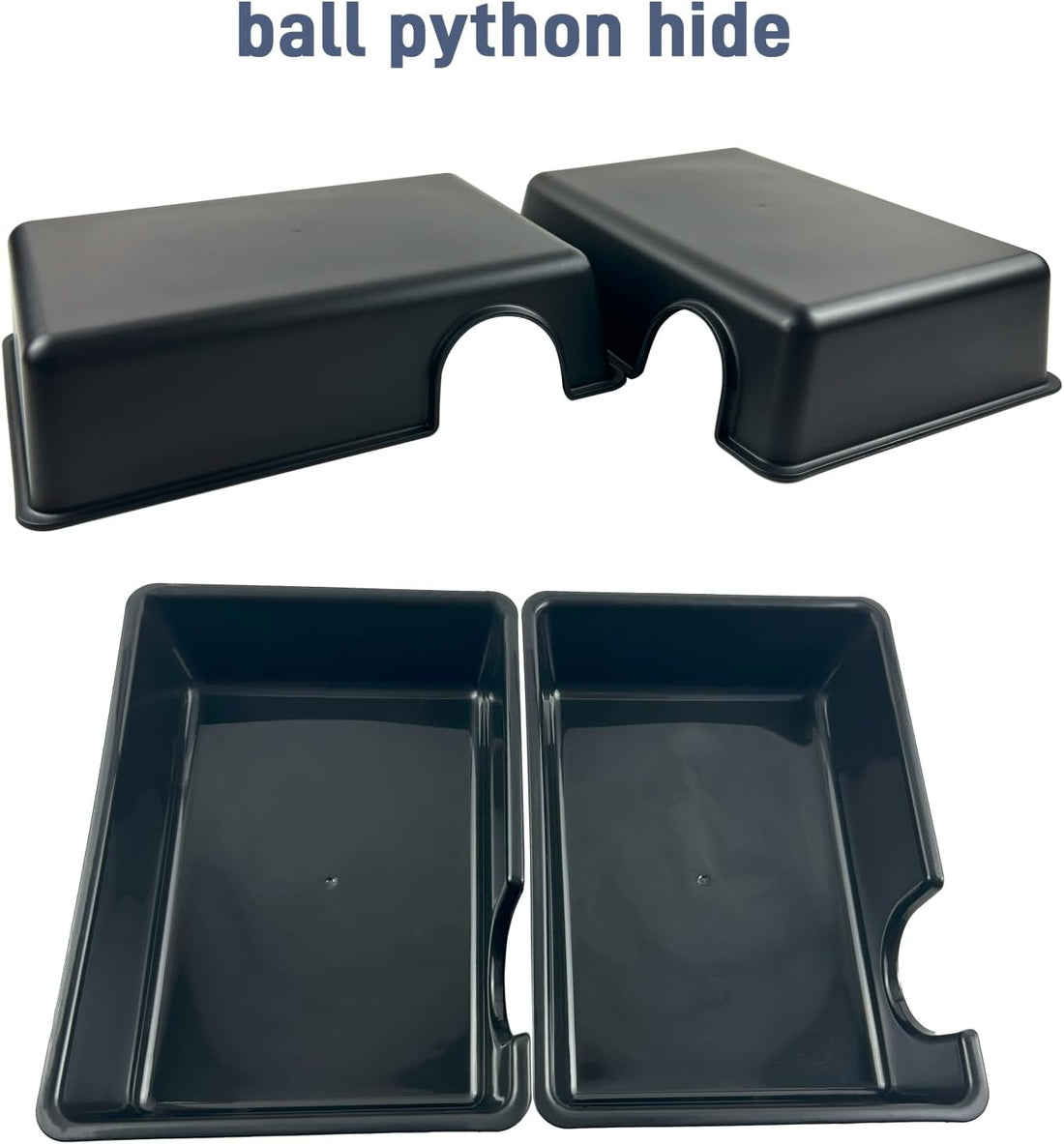 Reptile Hide Cave, Snake Hide for Ball Python & Gecko, Large Size 9.5"