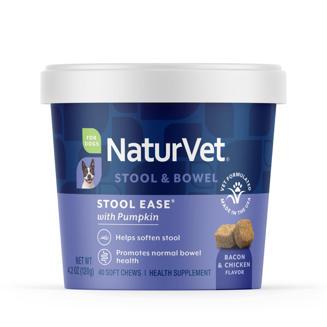 NaturVet – Stool Ease for Dogs – 40 Soft Chews