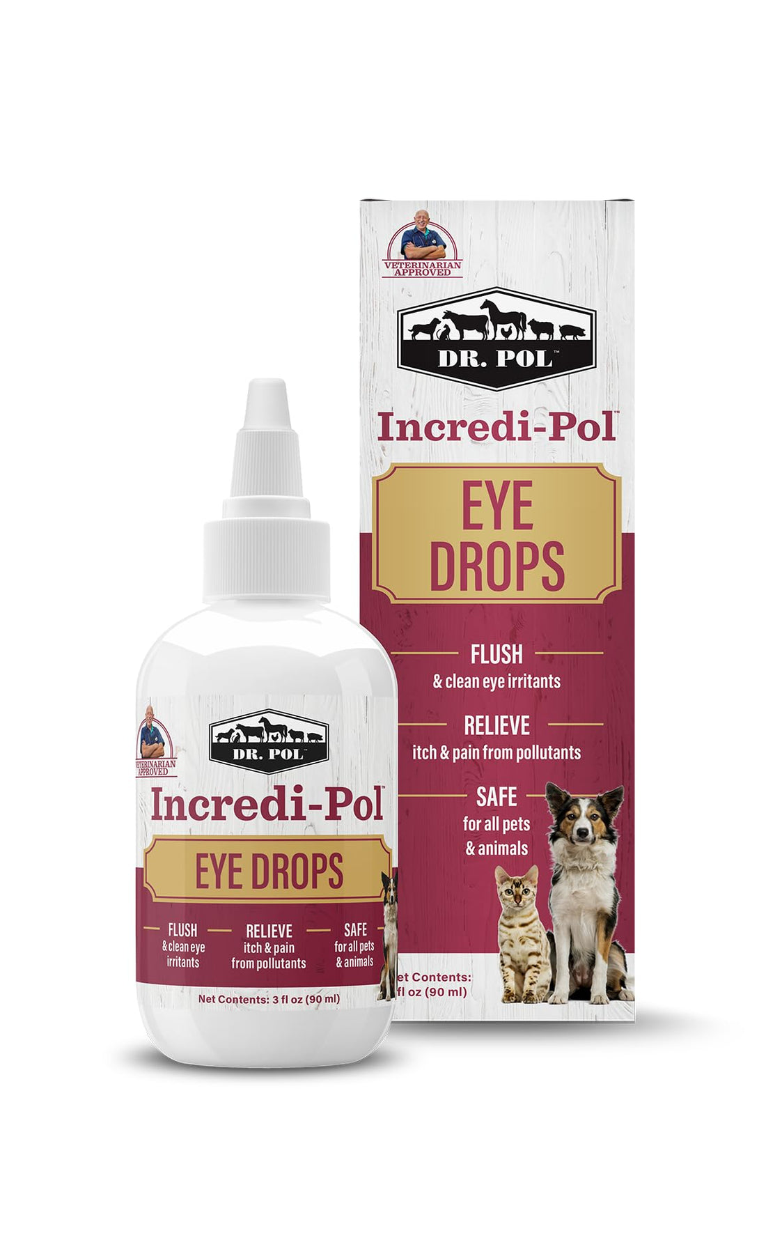 Dr. Pol Incredi-Pol Eye Drops for Dogs, Cats, and All Animals
