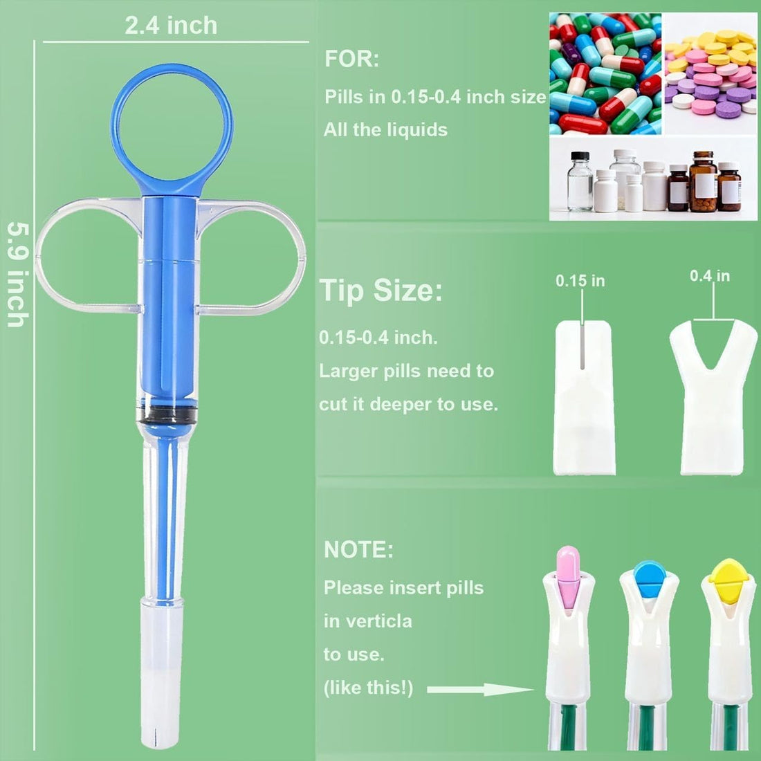 Cat Pill Shooter, Pill Popper for Cats, Pet Piller Gun