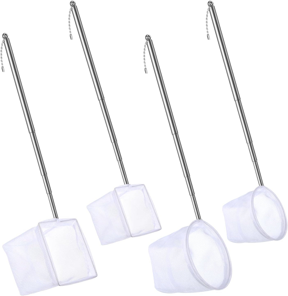 4 PCS Fish Tank Shrimp Net Extendable Handle
