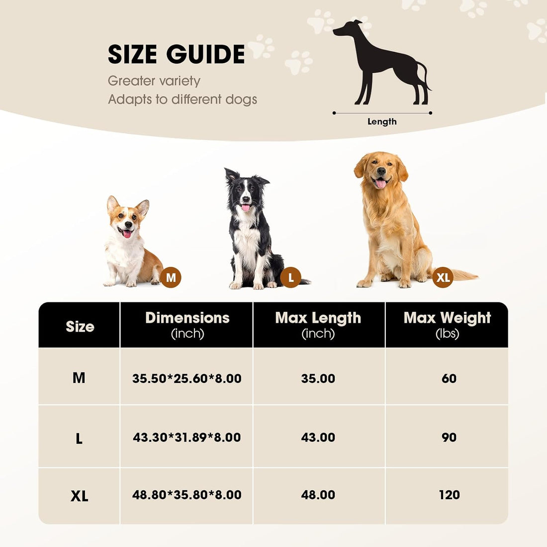 Czpalo Elevated Dog Bed, Raised Outdoor Dog Bed for Large Sized Dogs