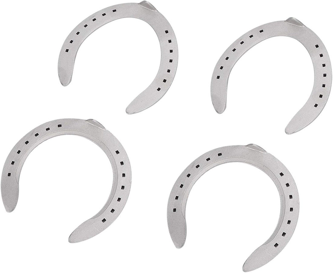 Pilipane Aluminum Alloy Horseshoes 4pcs Horse Riding Tool Kit