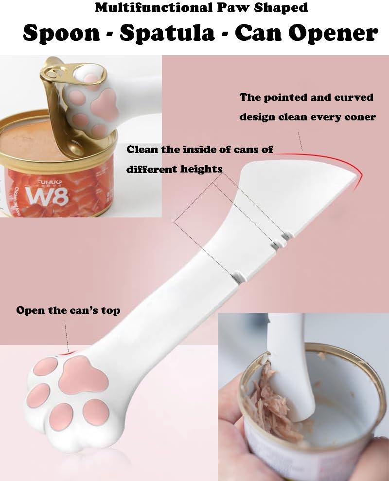 Cat Dog Food Can Lids Spoons