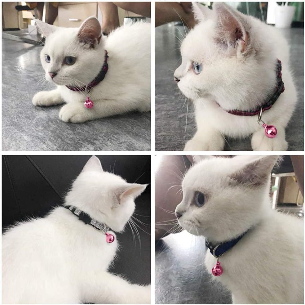 IVIA PET 4 Sets Cat Bell for Dog Collar Charm Training Pet Pendant