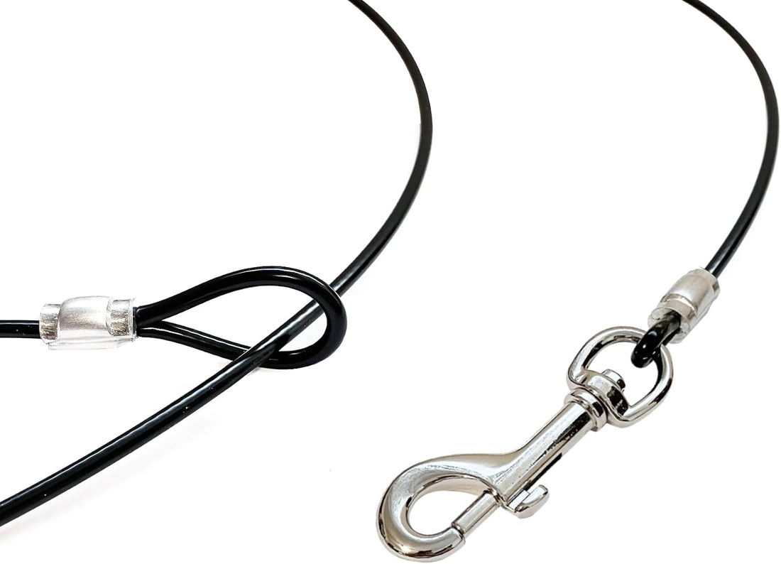 Training Tie Down - Short Tether for Dogs & Teething Puppies (4 feet)