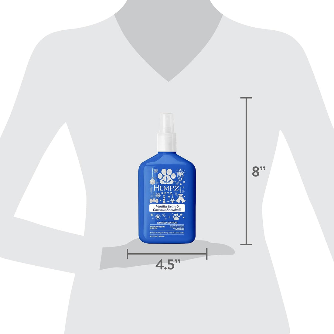 Hempz Vanilla Bean & Coconut Snowball Deodorizing Dog Spray