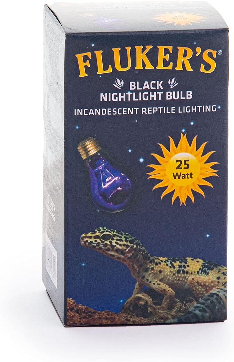Fluker's Incandescent Black Nightlight Bulbs for Reptiles, 60 Watt