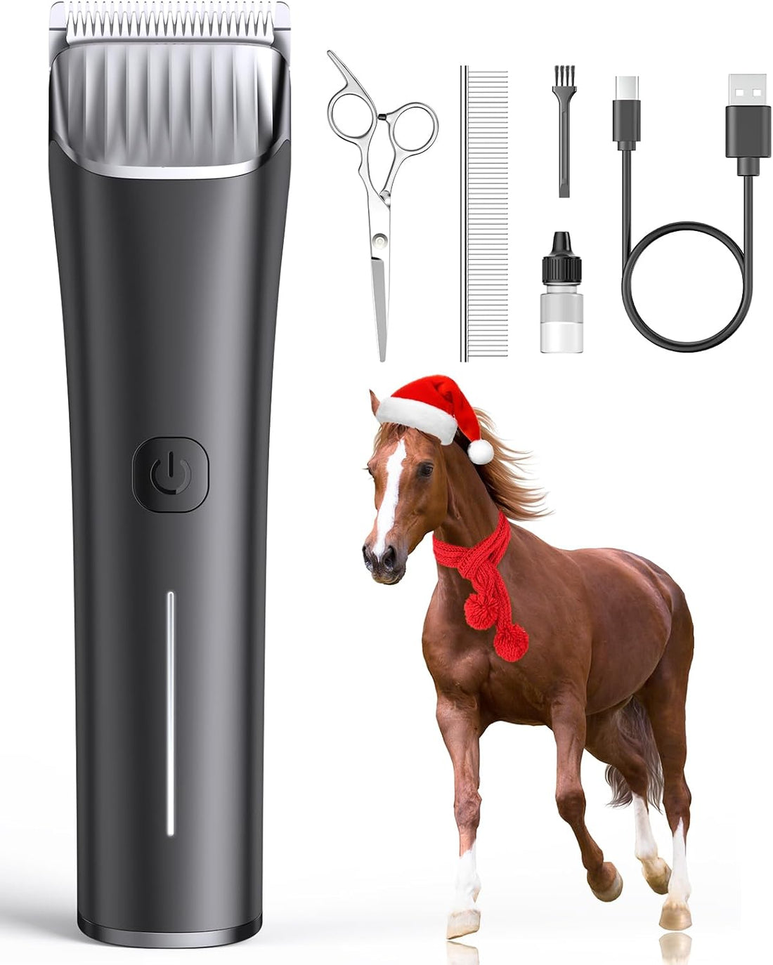 oneisall Cordless Horse Clippers for Horse Grooming RK 034