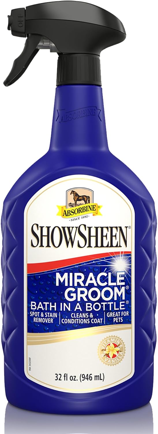 Absorbine ShowSheen Miracle Groom Bath in A Bottle, 32 fl oz Spray