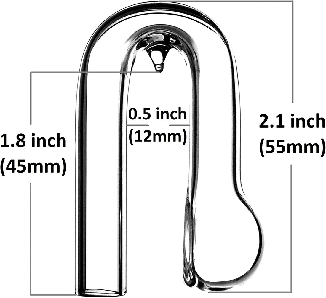 Glass Clip Nano CO2 Drop Checker with Solution for Aquarium Planted
