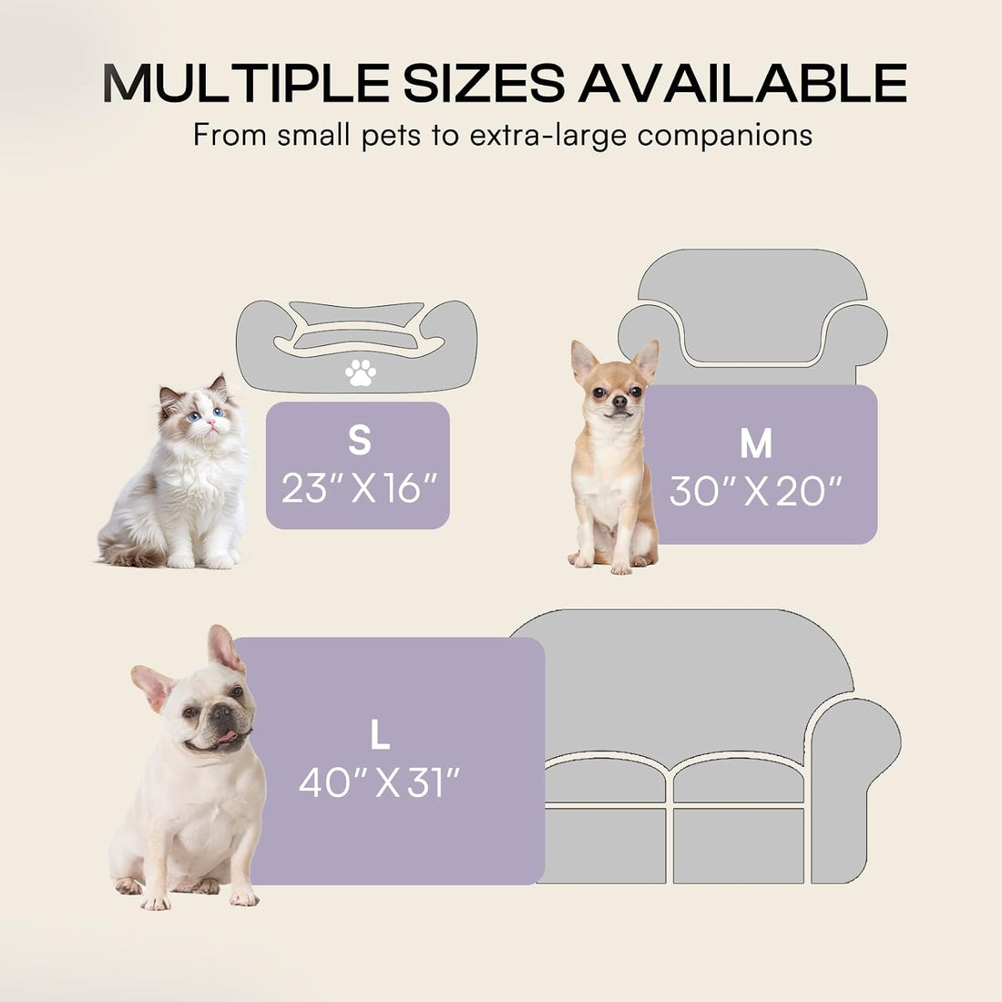 Luciphia Dog Blanket 3 Pack, Soft Cozy Fleece Throw for Puppy
