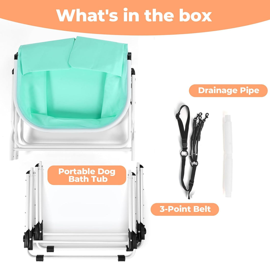 KITPLUS Portable Dog Bathtub