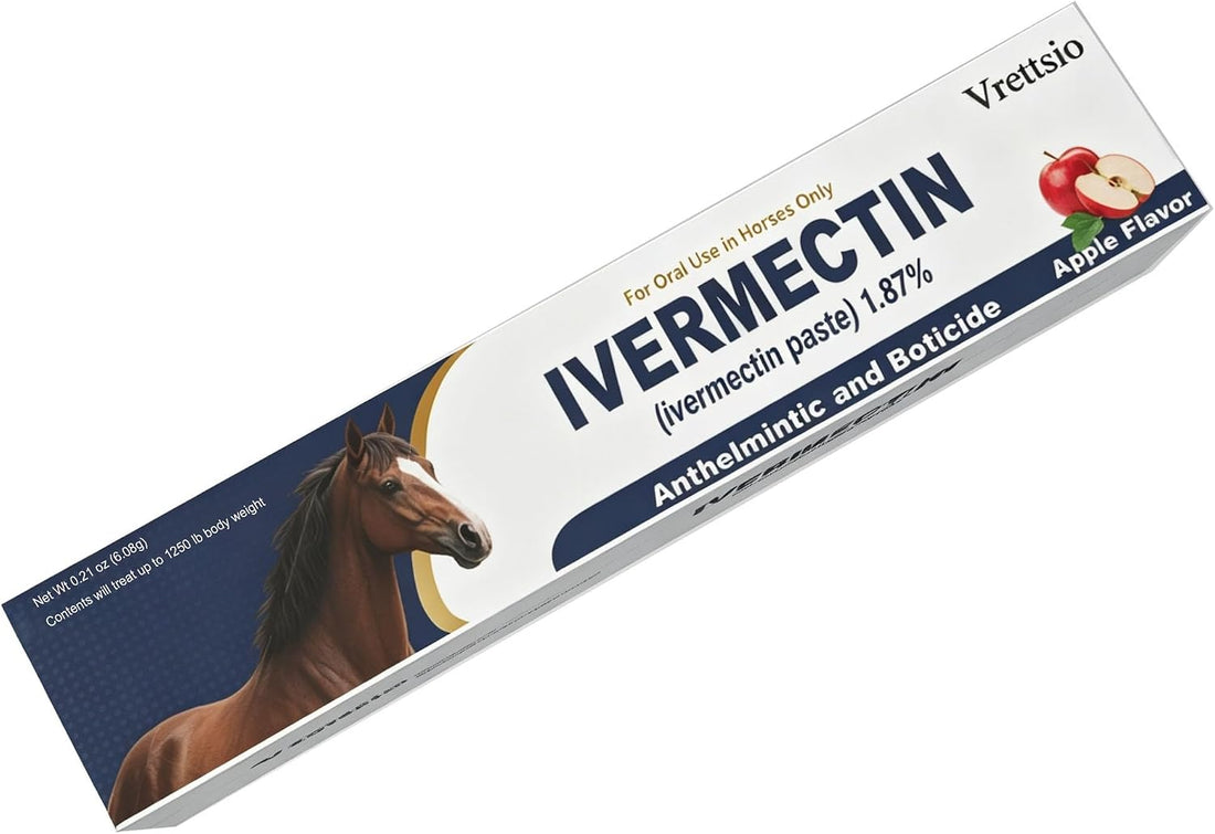 Ivermectin Paste 1.87% for Horses, Oral Dewormer Paste
