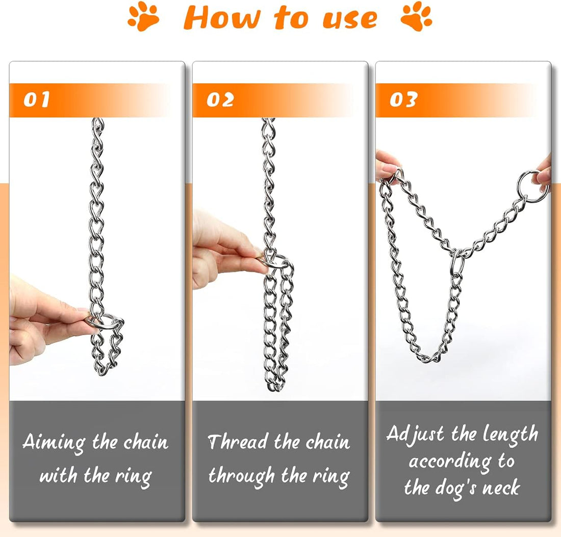 TagME Chain Choke Collar for Dogs