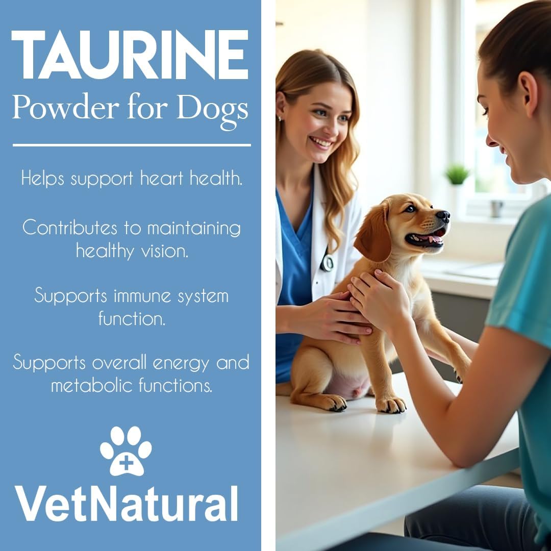 VetNatural Taurine for Dogs, 99.99% Pure Taurine Powder