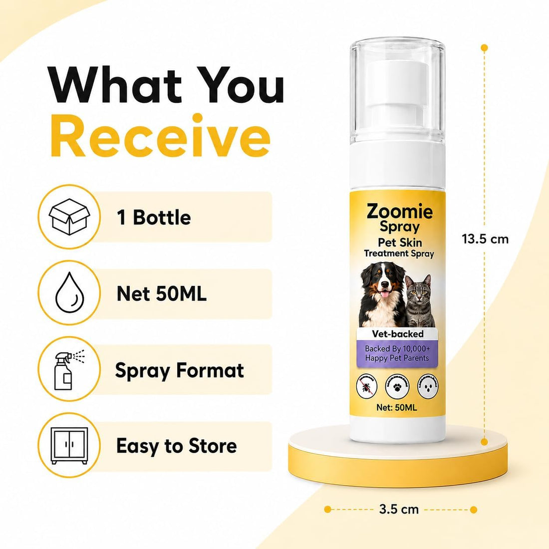 Zoomie Spray for Dogs – for Dog & Cat Skin,50ml
