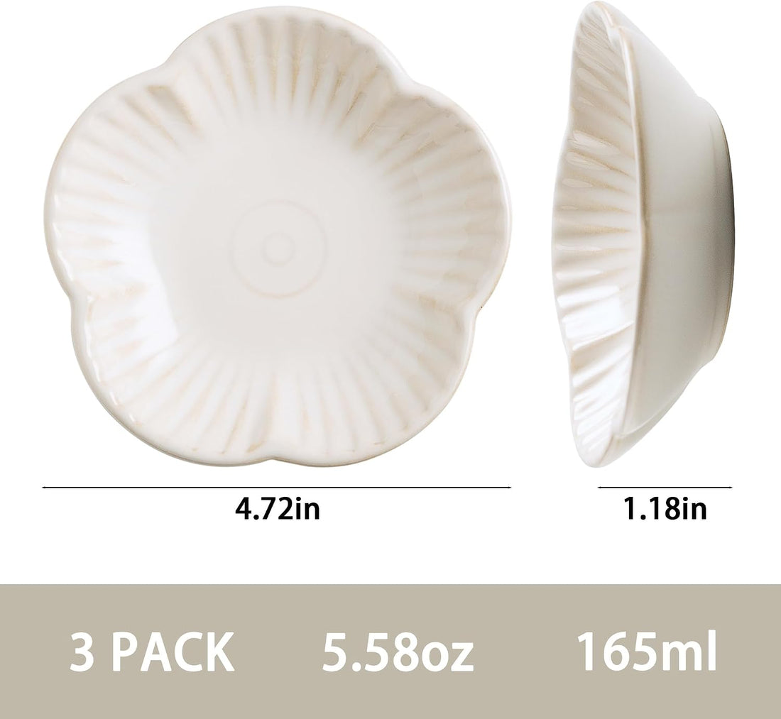Cat Food Bowls, Ceramic Cat Plates, Dish for Food, Water and Snack
