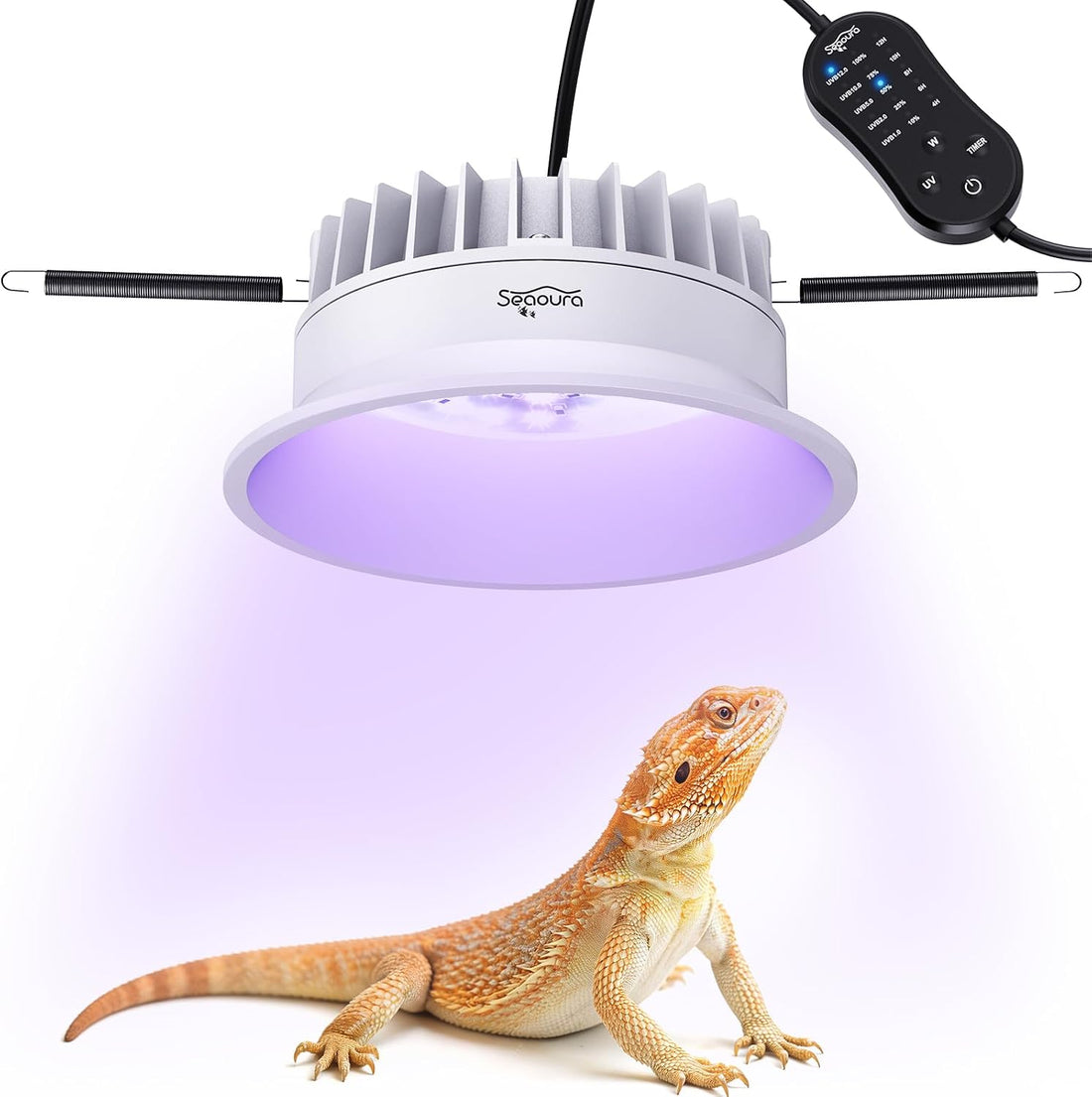 SEAOURA UVB Light for Reptiles with Dimming