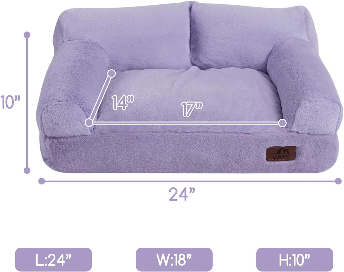 Hollypet Small Dog Large Cat Bed Puppy Couch Beds for Pets up to 25