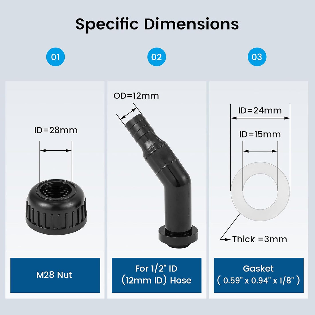BAOSHISHAN Aquarium Chiller Fitting Kit
