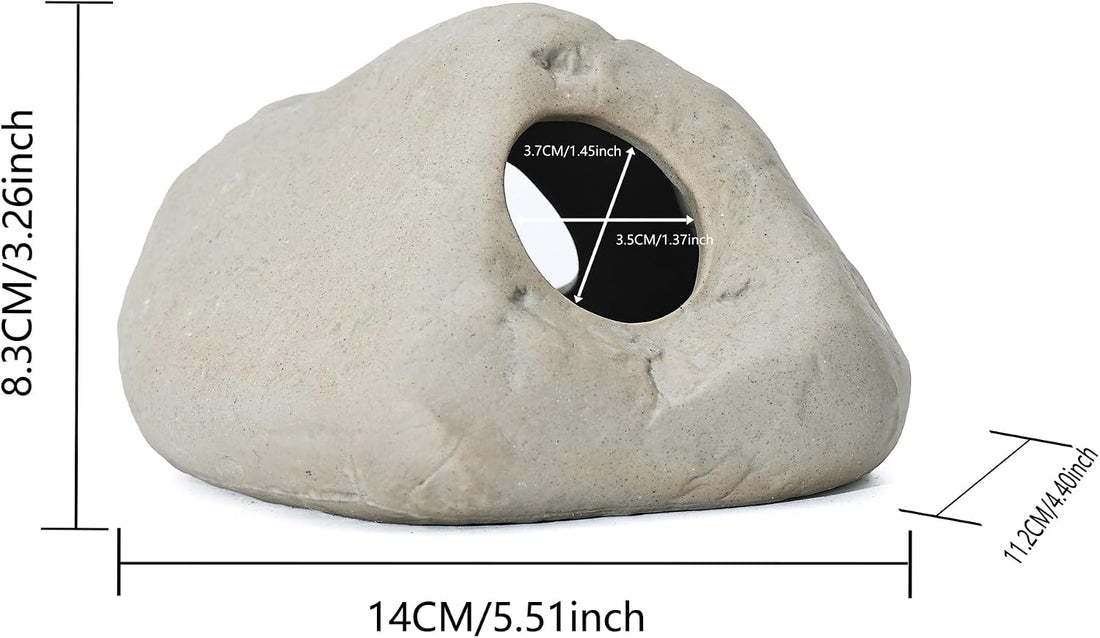 ALEGI Aquarium Rock Smooth Cave Decor for Shrimp Cichlid Hiding