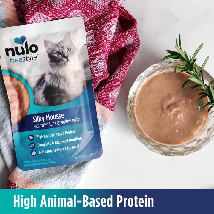 Nulo Freestyle Wet Cat Food Silky Mousse - Yellowfin Tuna & Shrimp