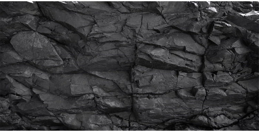 48x24 inches Stone Aquarium Background Black Rock Fish Tank Background