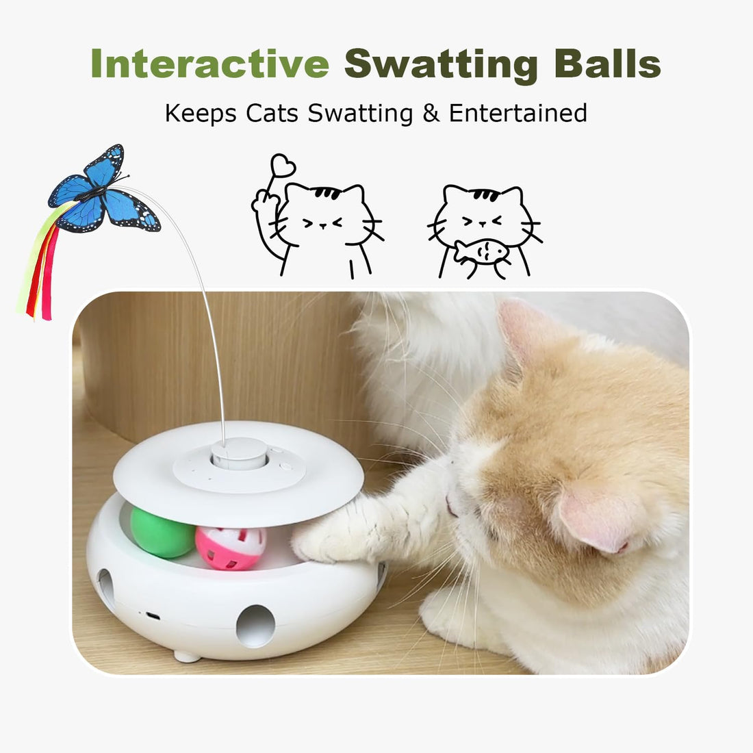 INKZOO Cat Toys for Indoor Cats