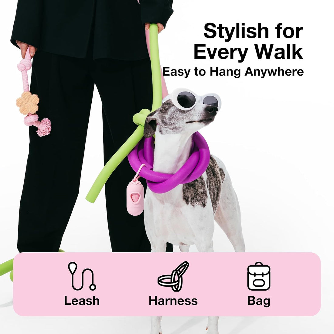 VETRESKA Dog Poop Bag Dispenser with Cherry Blossom Scented Poop Bags