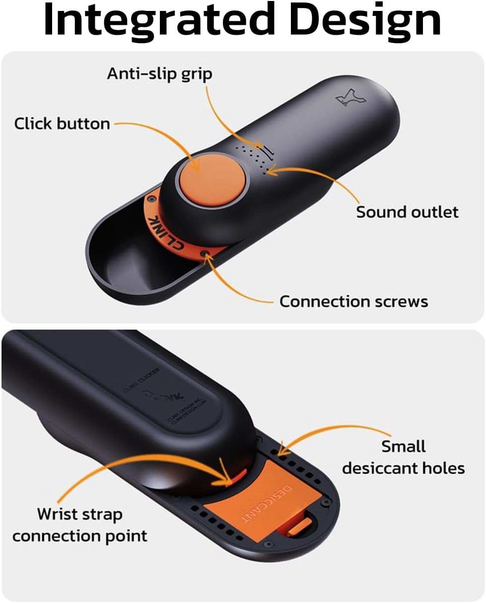 Clink Design Dog Training Clicker & Dog Clicker with Treat Storage