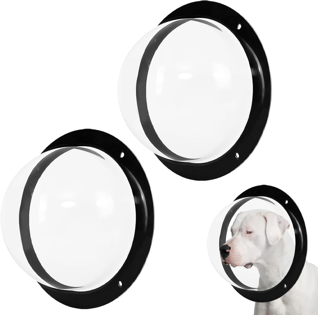 2 Pack Dog Fence Window with Air Holes Diameter 12.44" Deep 4.92"