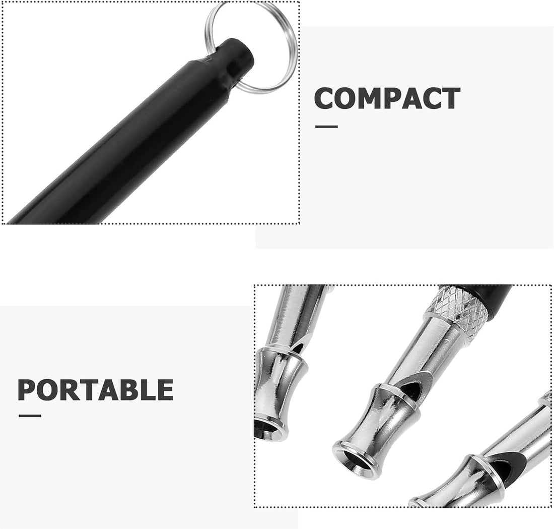 Adjustable Dog Training Whistles 5pcs with High-Frequency Recall