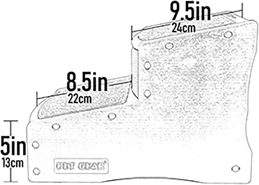 Pet Gear Easy Step II Pet Stairs, Frost, 2 Step