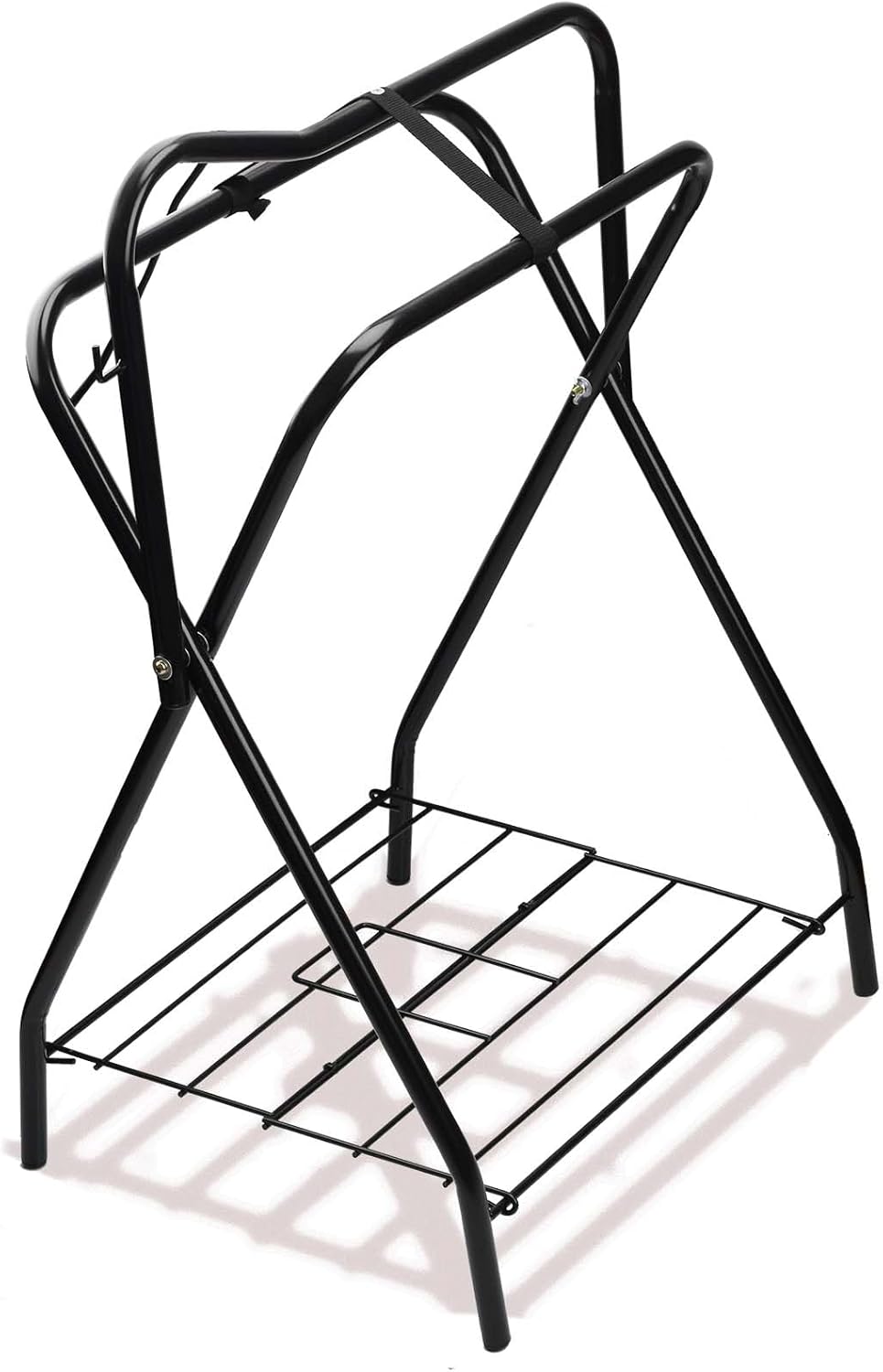 Saddle Rack Portable Folding Horse Saddle Stand for English