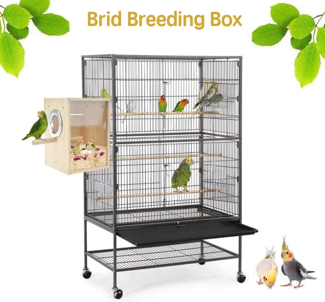 CooShou Bird Nest Box Parakeet Breeding Nest Box Bird Nest House