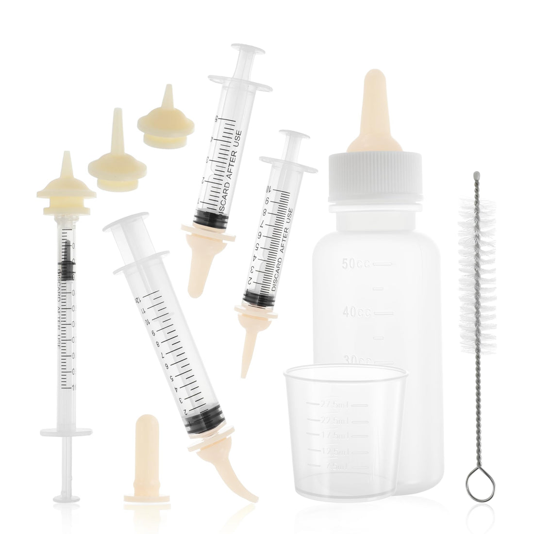 GLIDESMOOTH Kitten Bottle Feeding Kit, Easy-to-Use Kitten Feeding Set