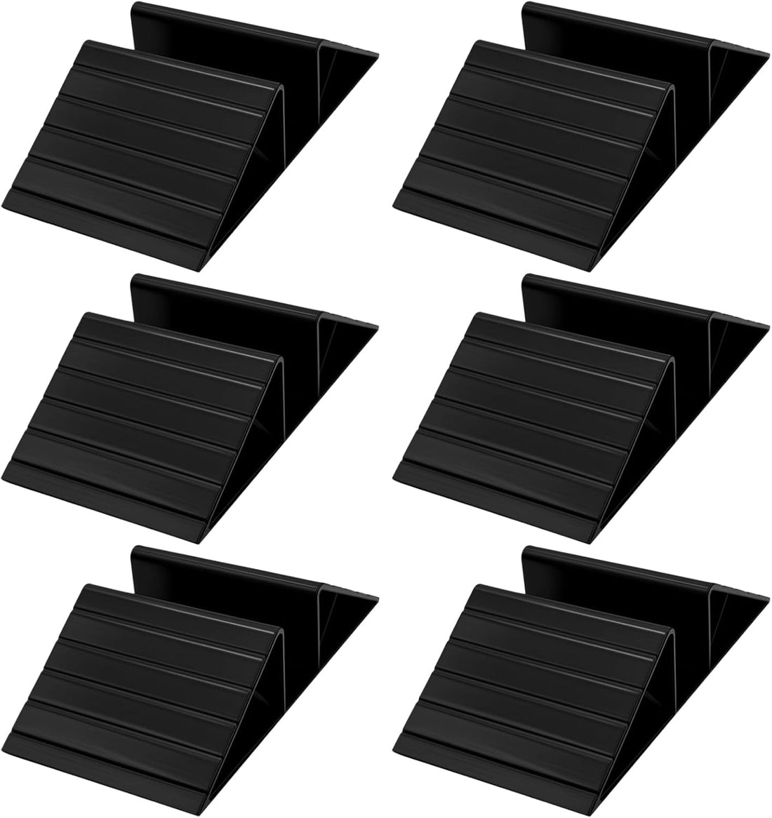 Dog Gate Support Feet, 4 Pack Black Plastic Triangle Stabilizers