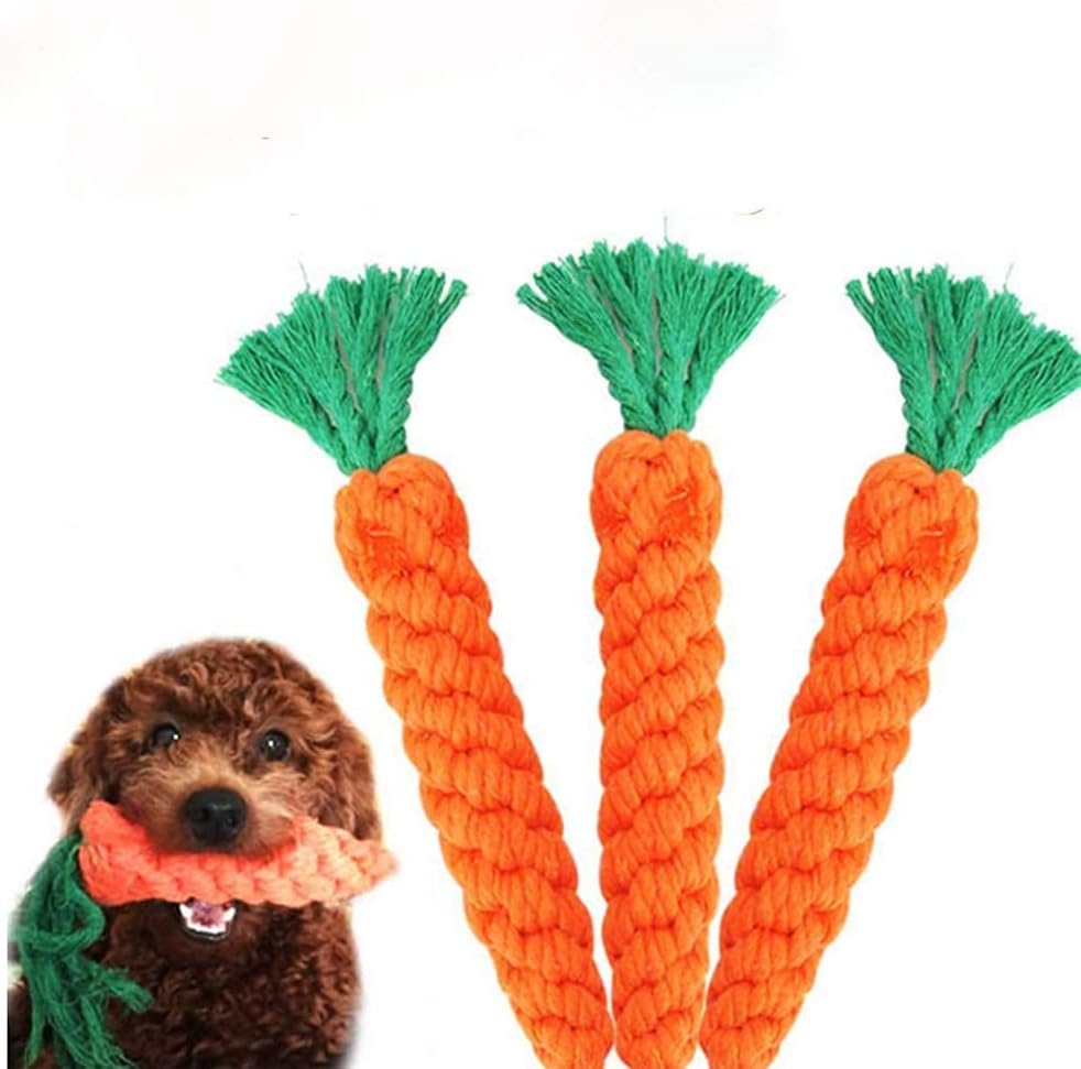 HESUILONG Dog Toys 3 PCS Puppy Teething Chew Toys,Dog Rope Toys,Cat